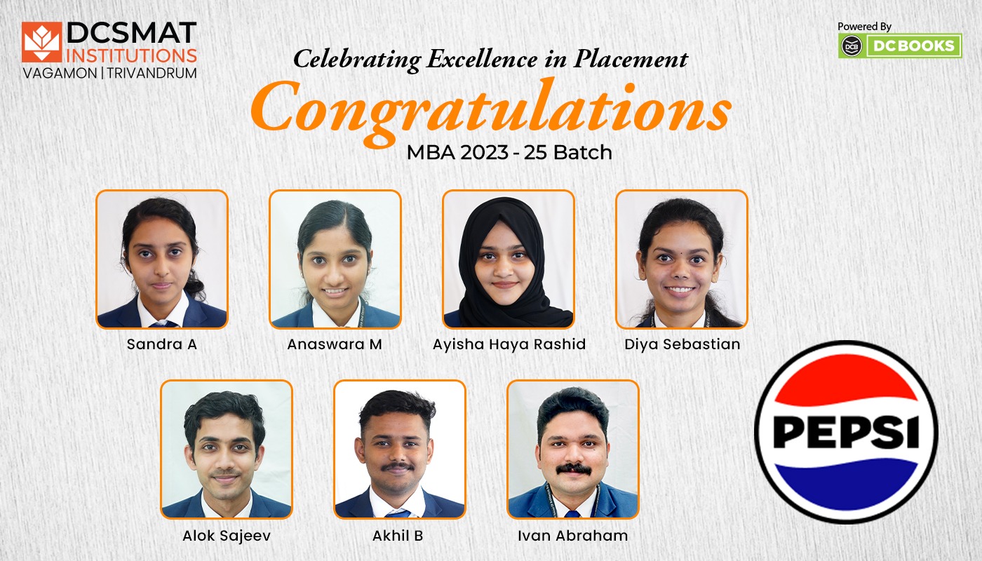 DCSMAT MBA Placement 2023-25 Batch