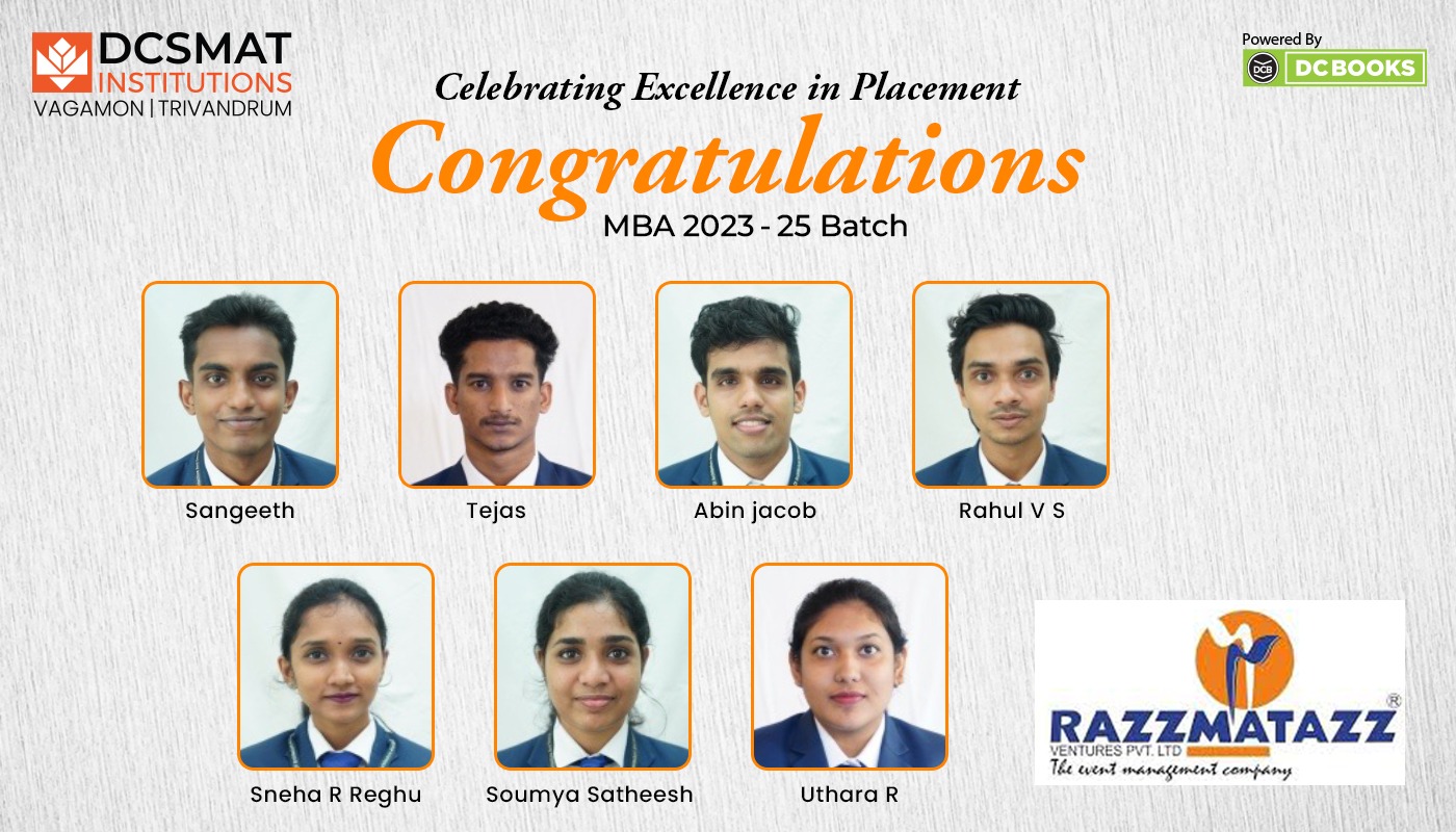 DCSMAT MBA Placement 2023-25 Batch