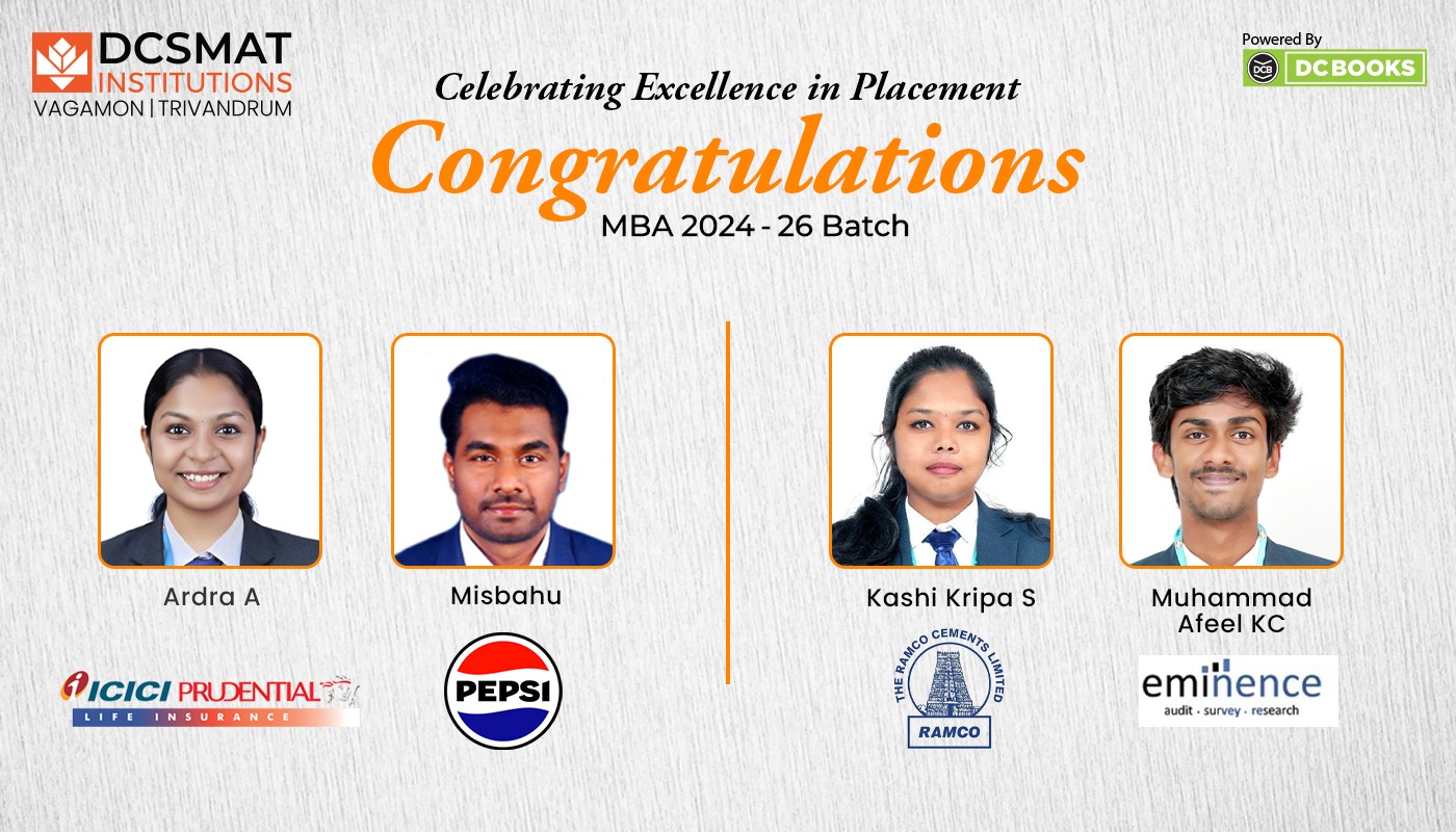 DCSMAT MBA Placement 2024-26 Batch